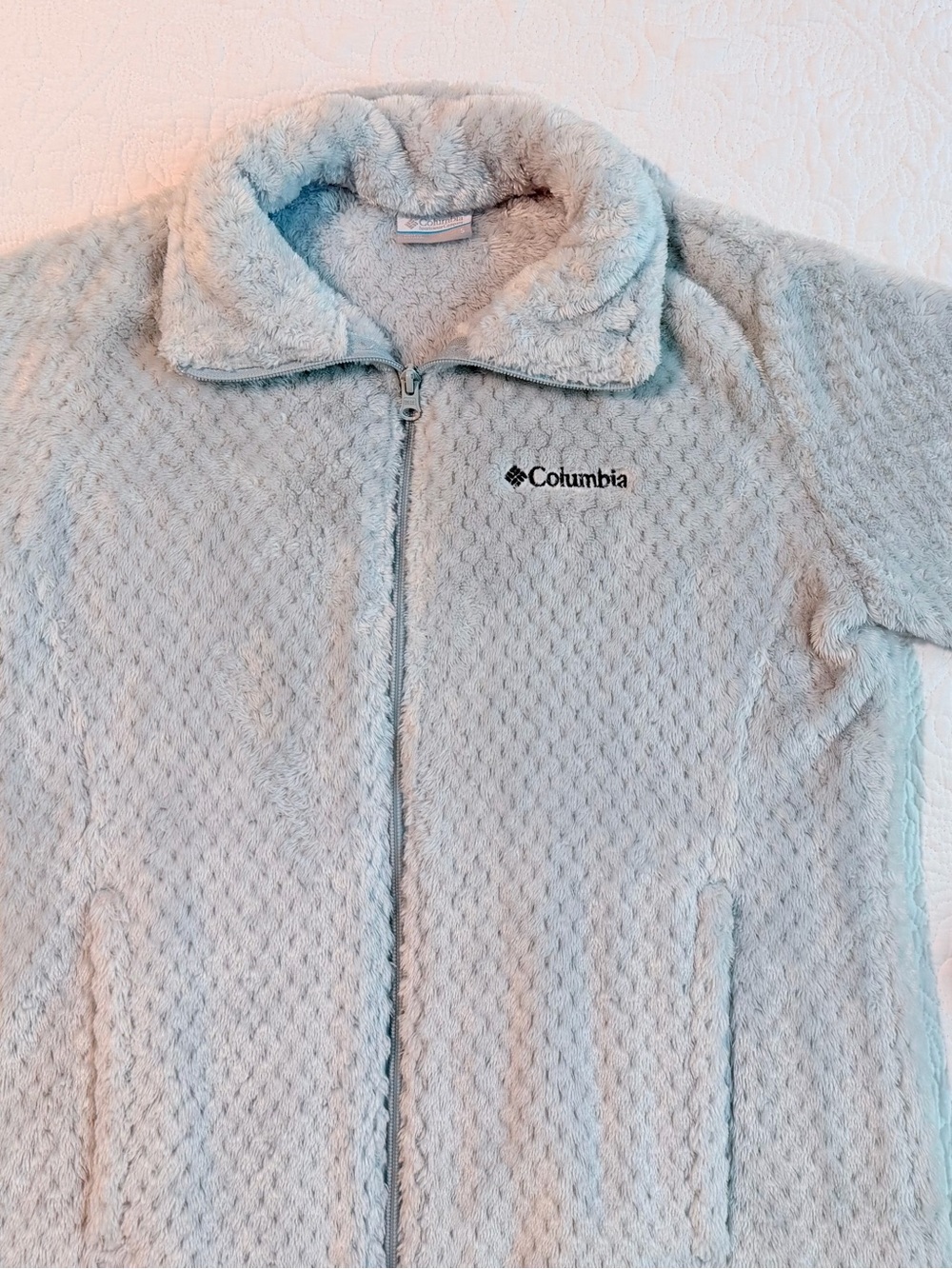 Columbia | Beech Forest Full Zip Sherpa Fleece Jacket | Gray | Women’s Small